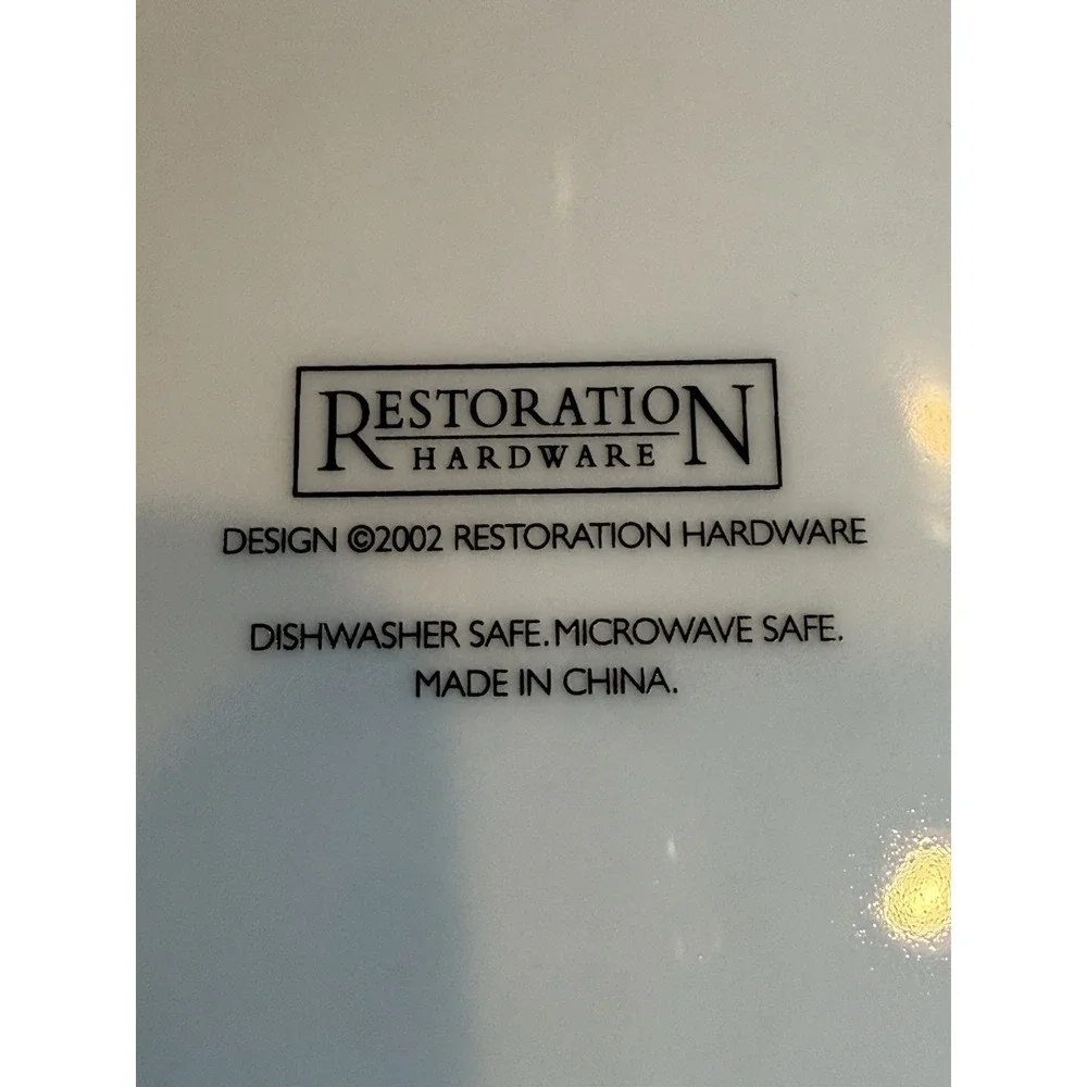Restoration Hardware Classic French Cheese Plates Set of 4 w/ Box 8